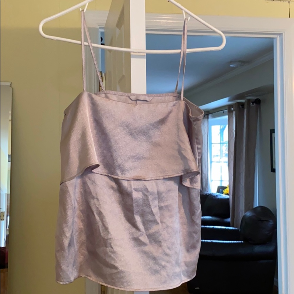 Silver tank top